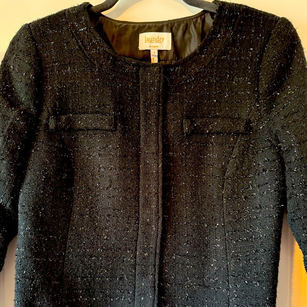 Laundry by Shelli Segal cropped 3/4 sleeve blazer